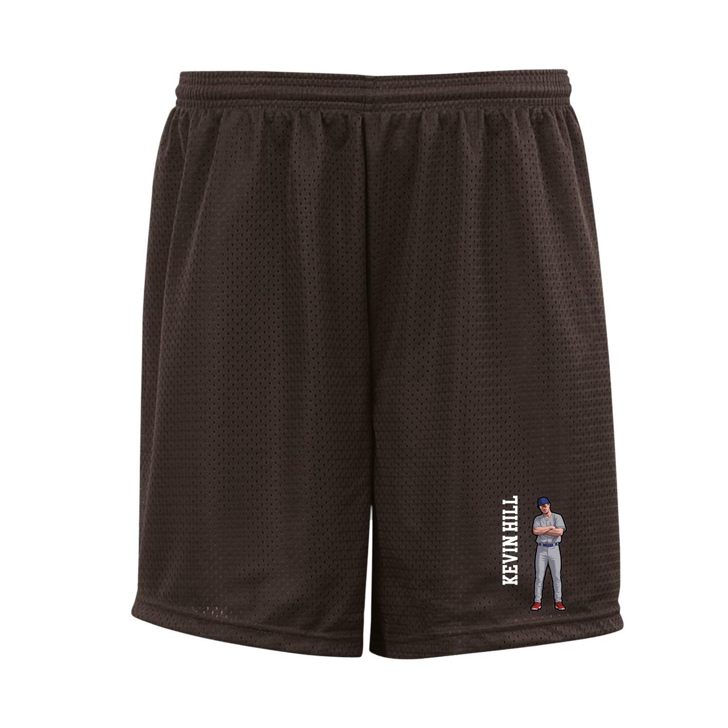 Shorts — Name Vertical in Brown