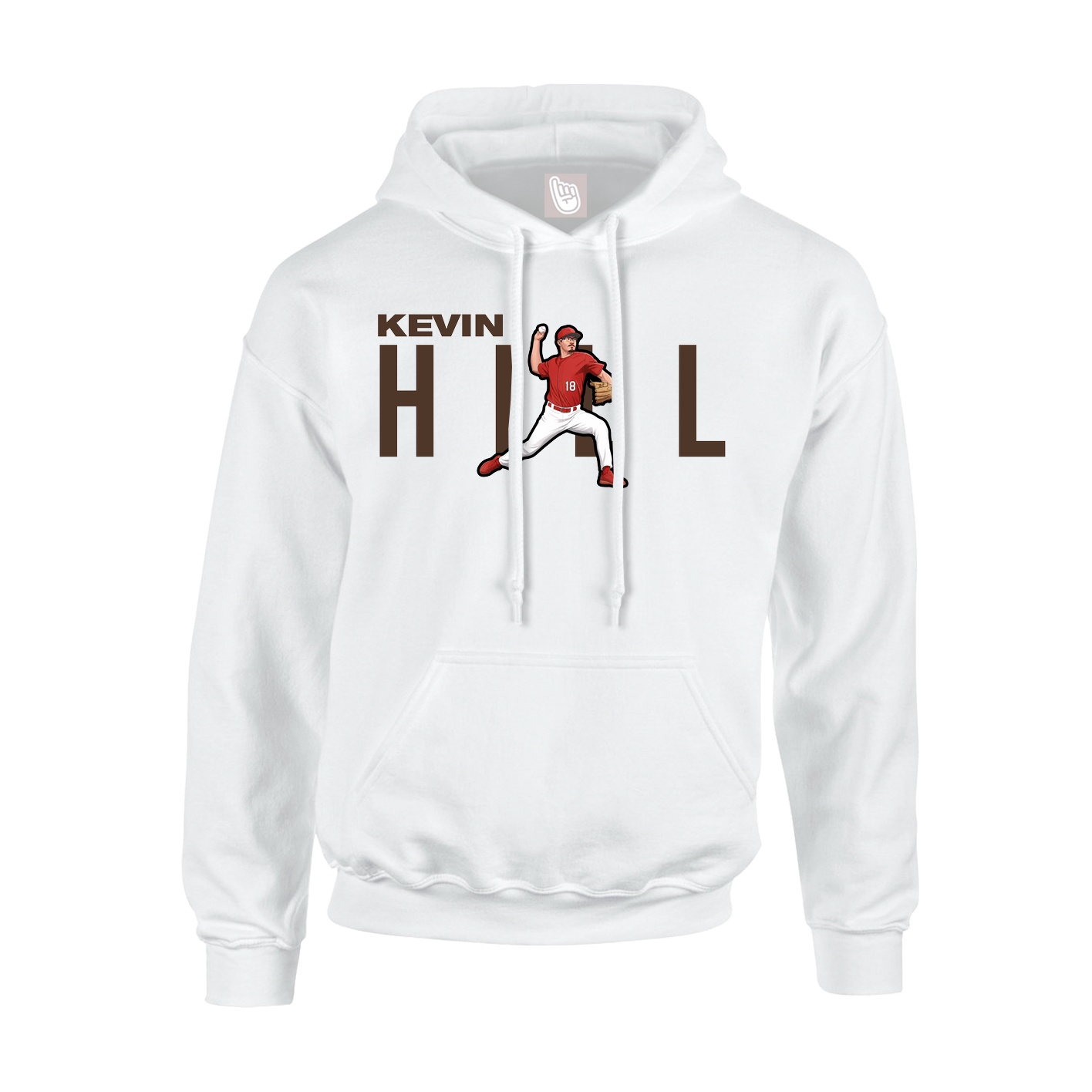 Youth Hoodie — Player Name in White