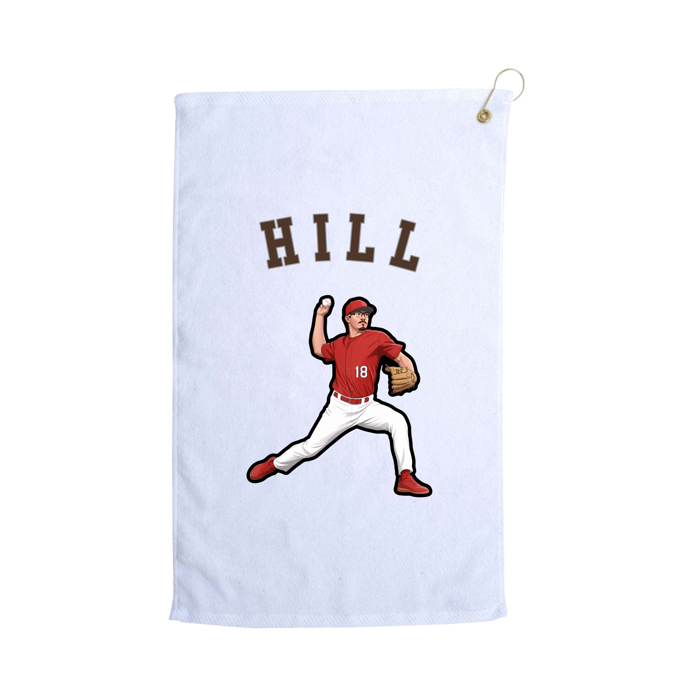 Golf Towel — Shirsey Arch in White