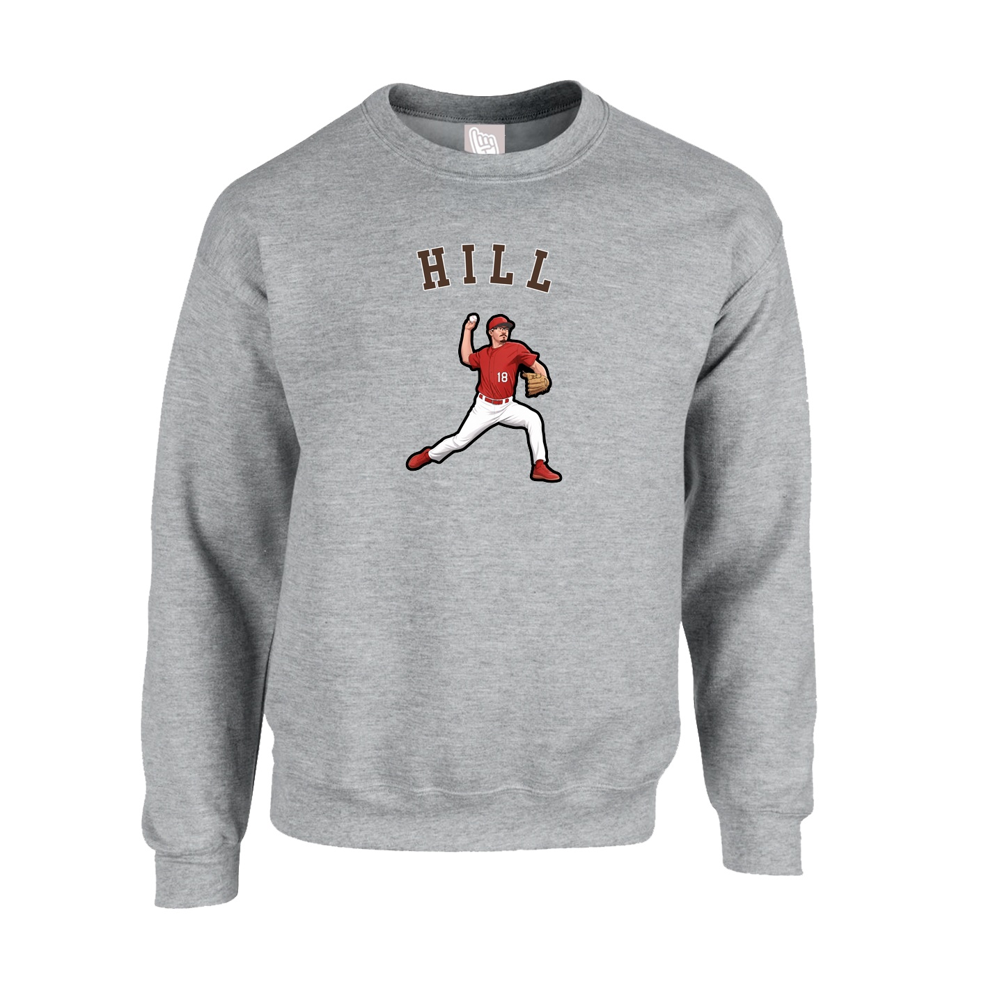 Fleece Crew — Shirsey Arch in Grey