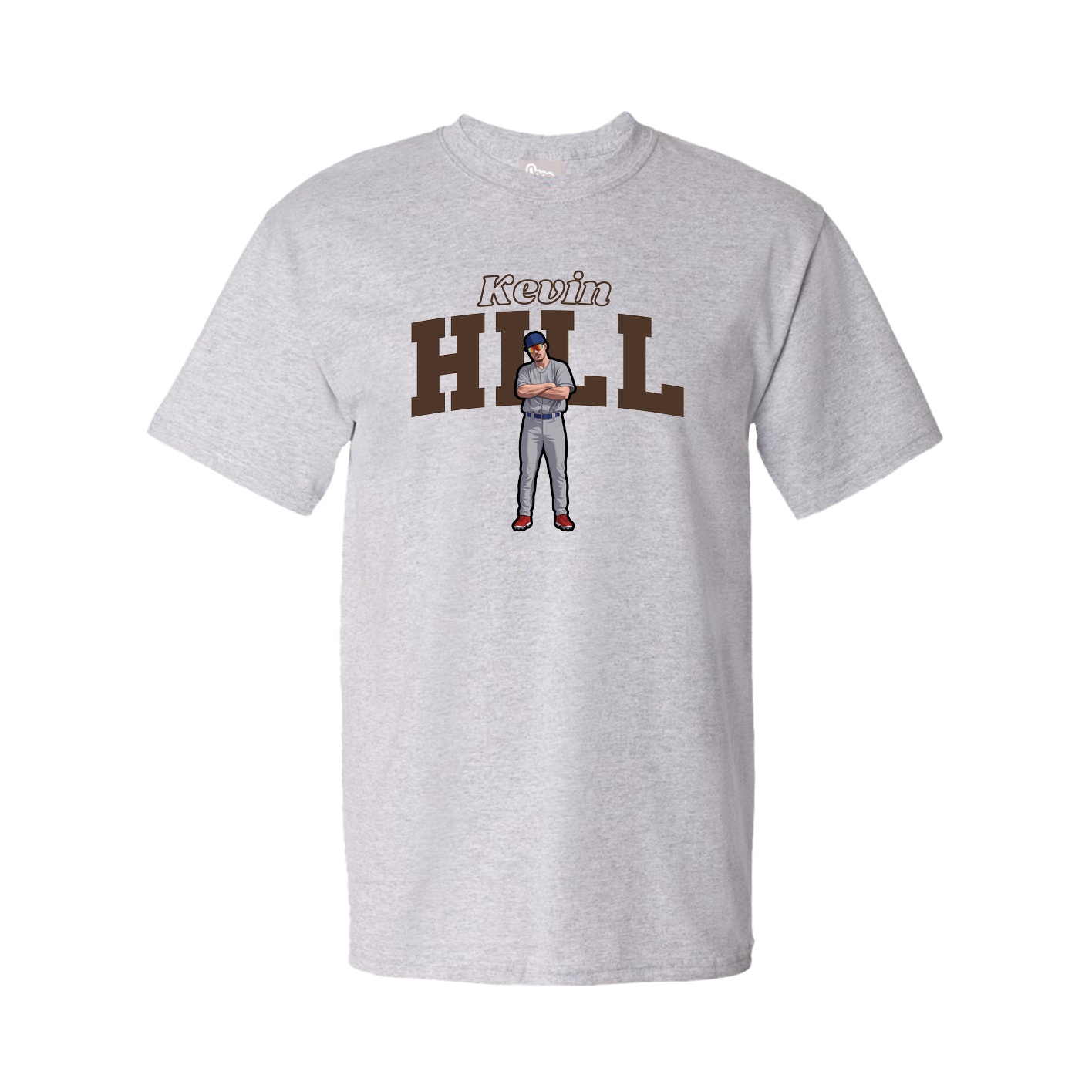 Youth Tee — Name Arch in Grey