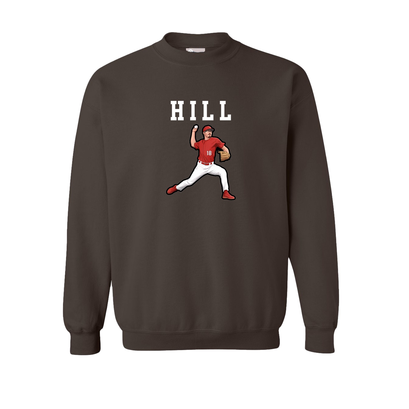 Fleece Crew — Shirsey in Brown