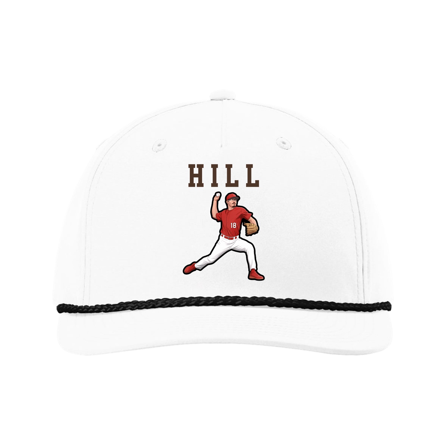 Five-Panel Classic Rope Cap — Shirsey in White