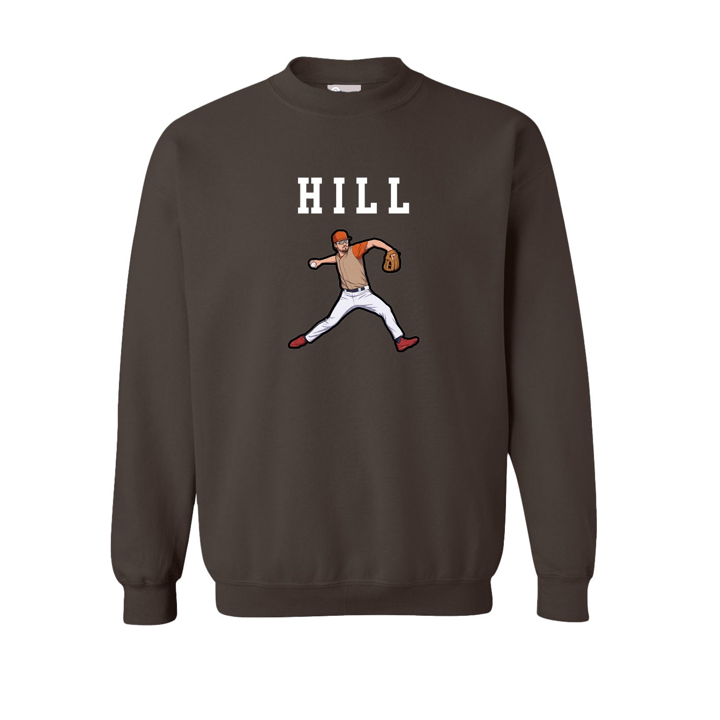 Fleece Crew — Shirsey in Brown