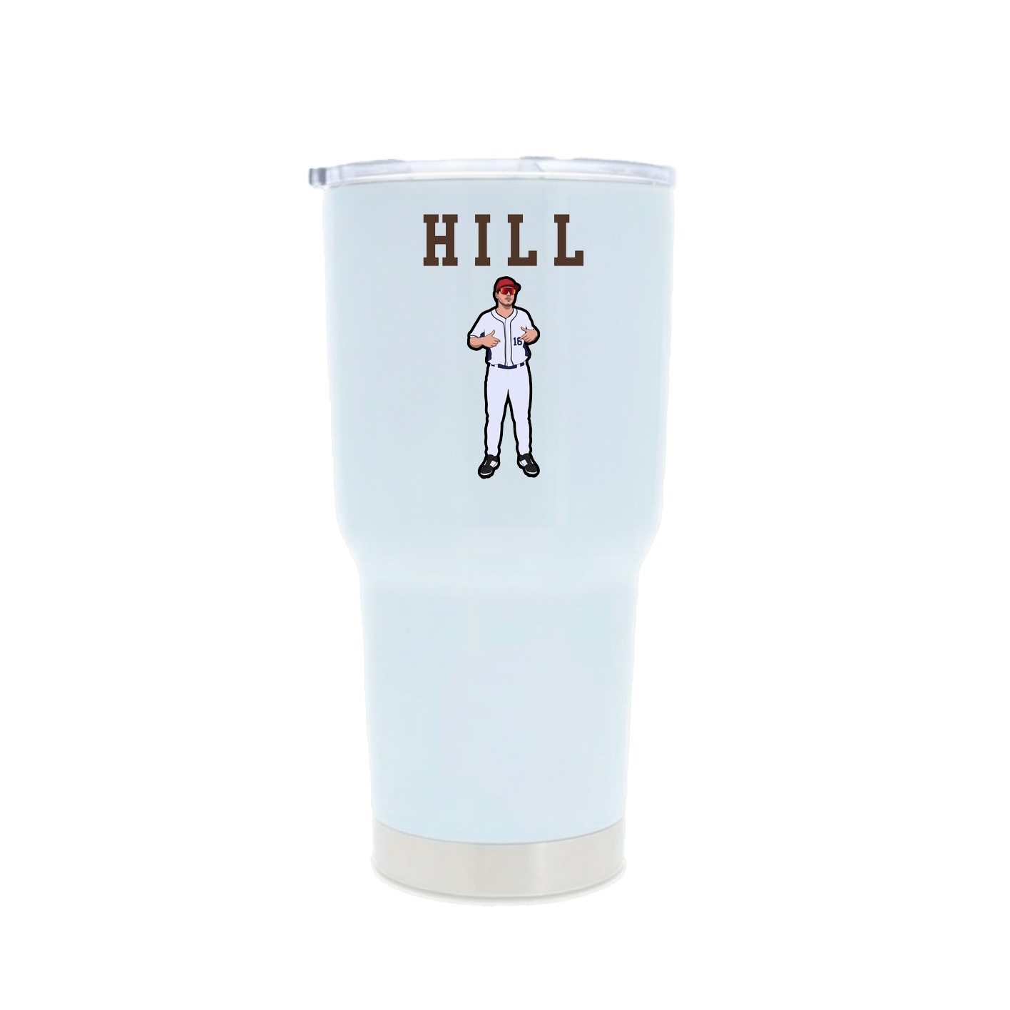 30oz Stainless Steel Tumbler — Shirsey in White