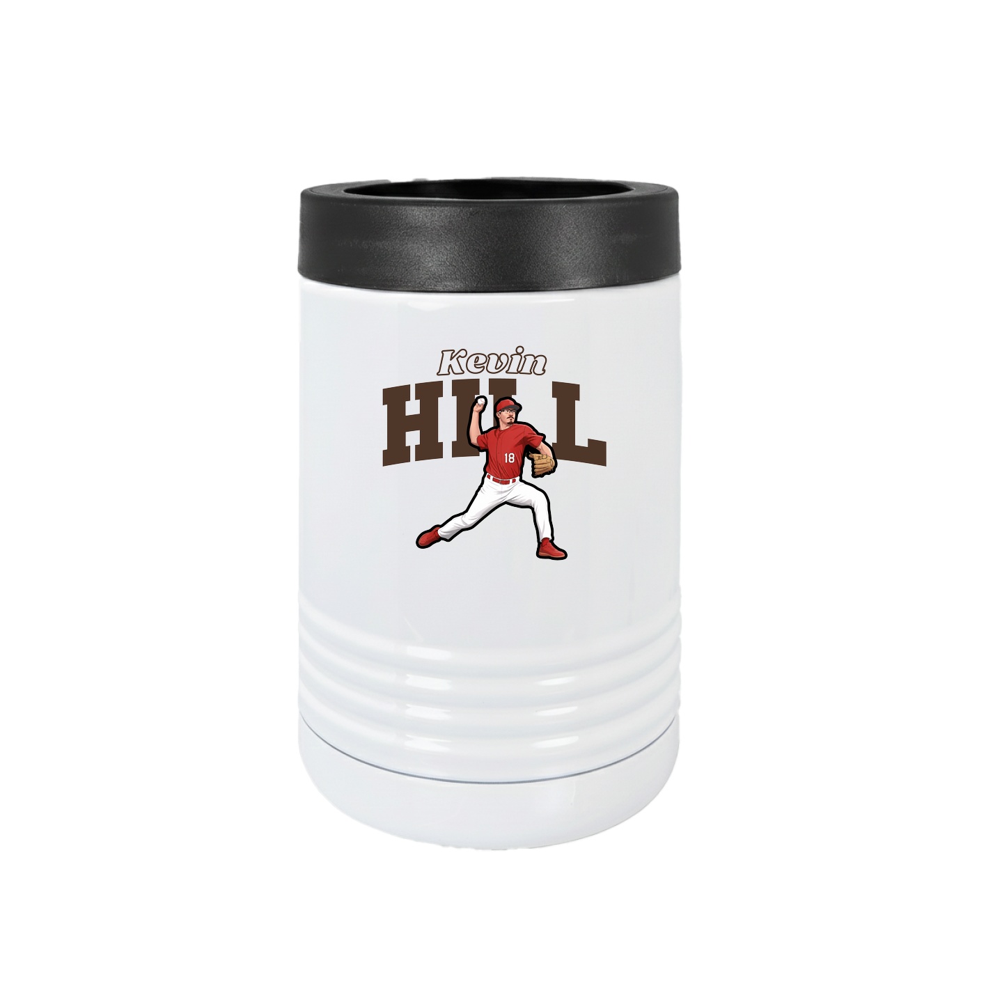 Beverage Holder — Name Arch in White