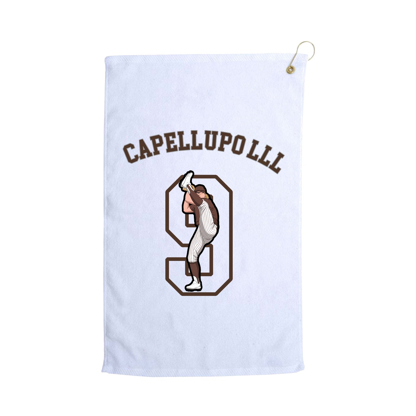 Golf Towel — Shirsey Arch in White