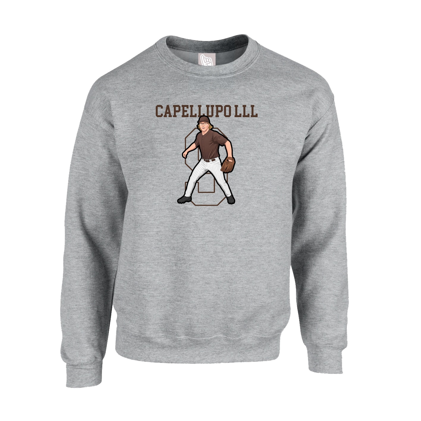 Fleece Crew — Shirsey in Grey