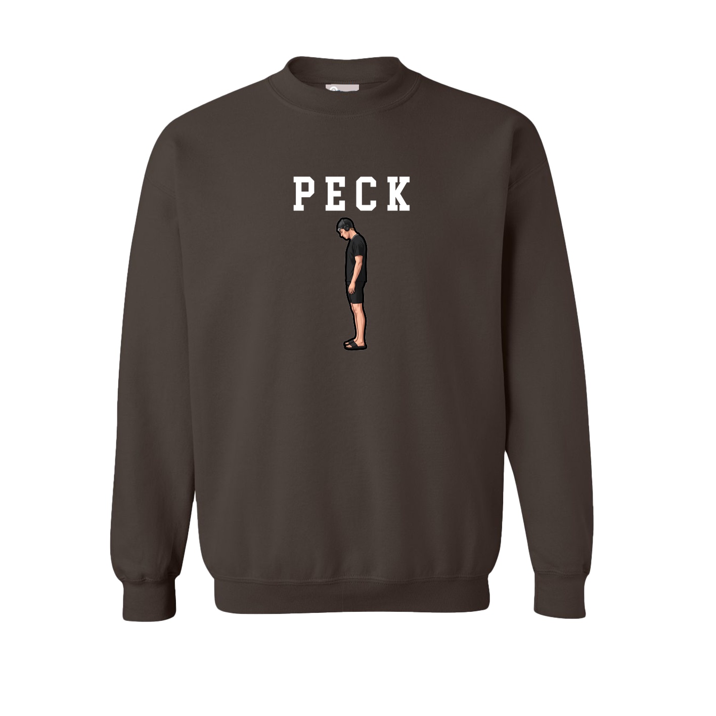 Fleece Crew — Shirsey in Brown