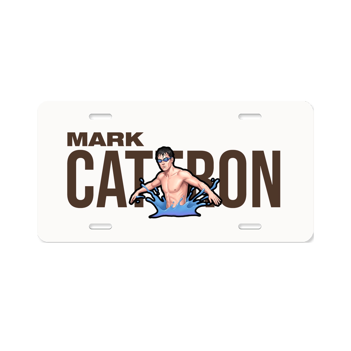 License Plate — Player Name in Classic