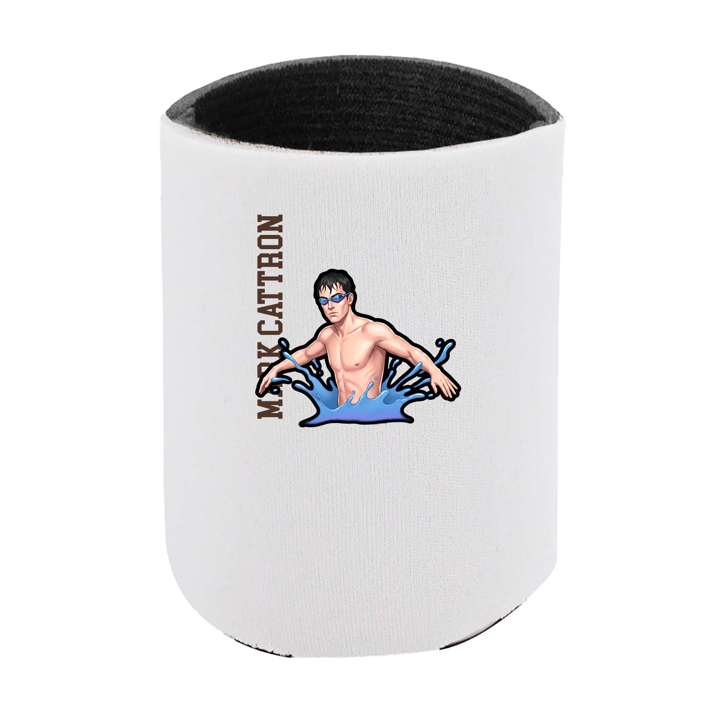 Can Holder — Name Vertical in White