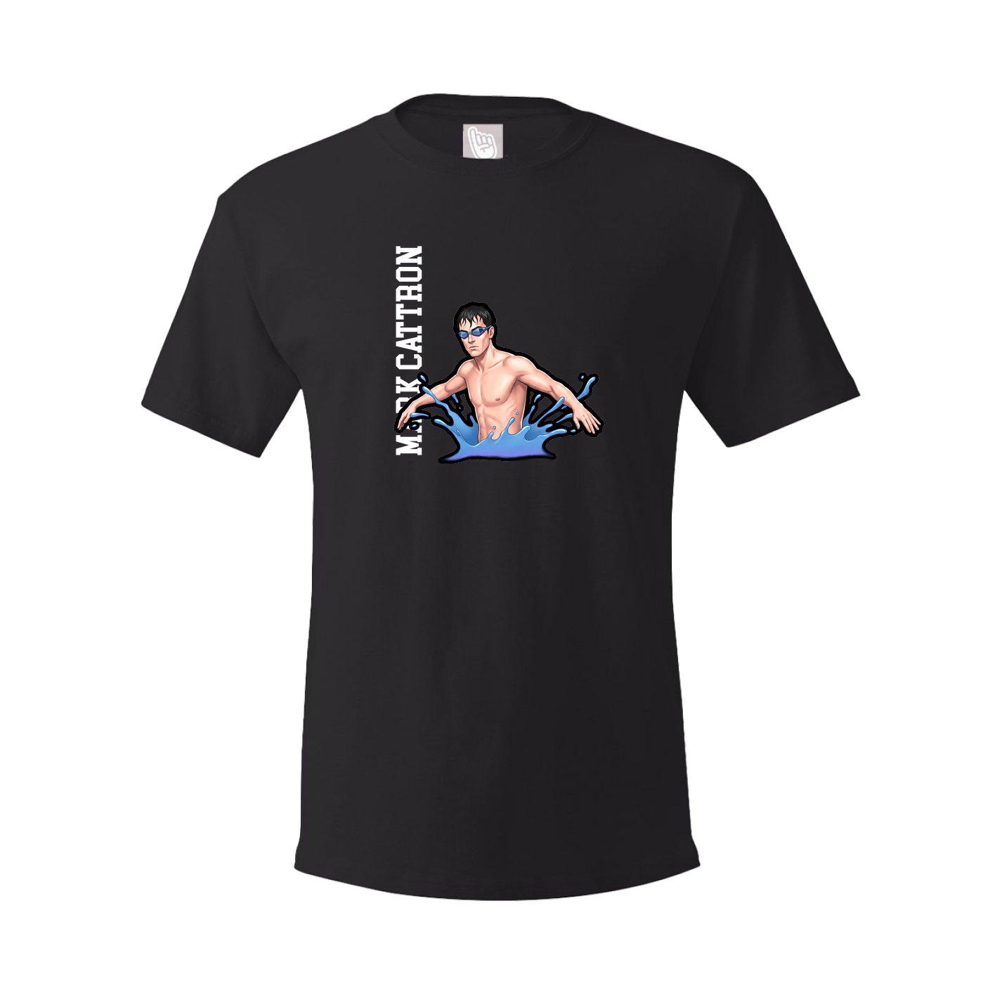 Youth Tee — Name Vertical in Black