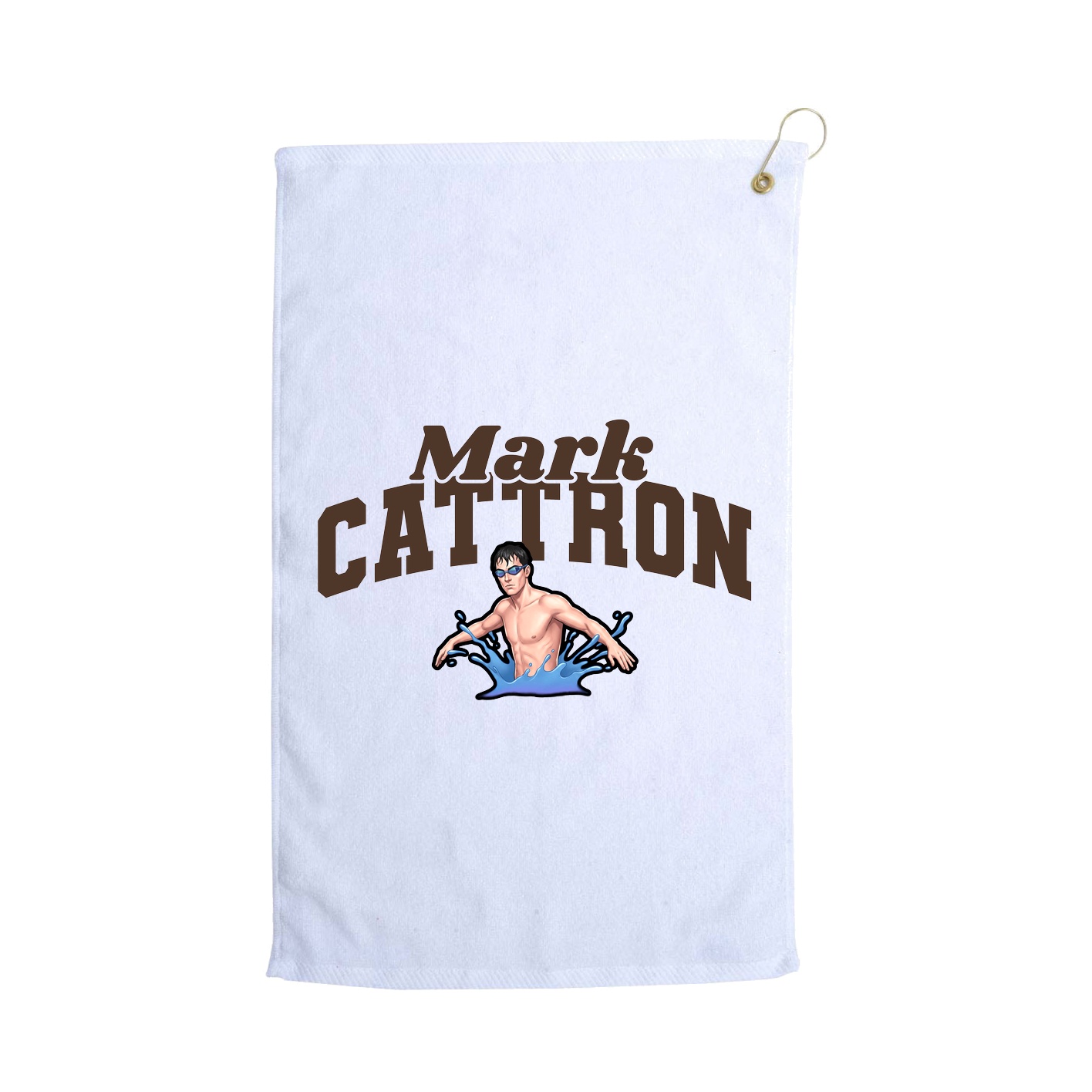 Golf Towel — Signature Arch in White
