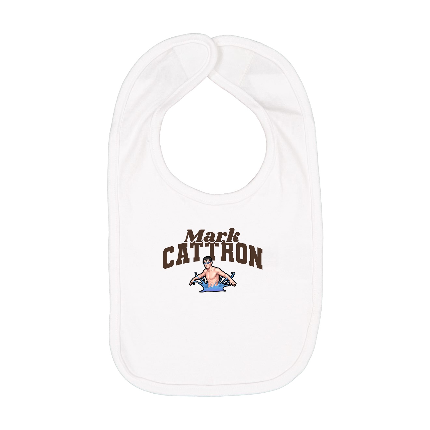 Infant Bib — Signature Arch in White