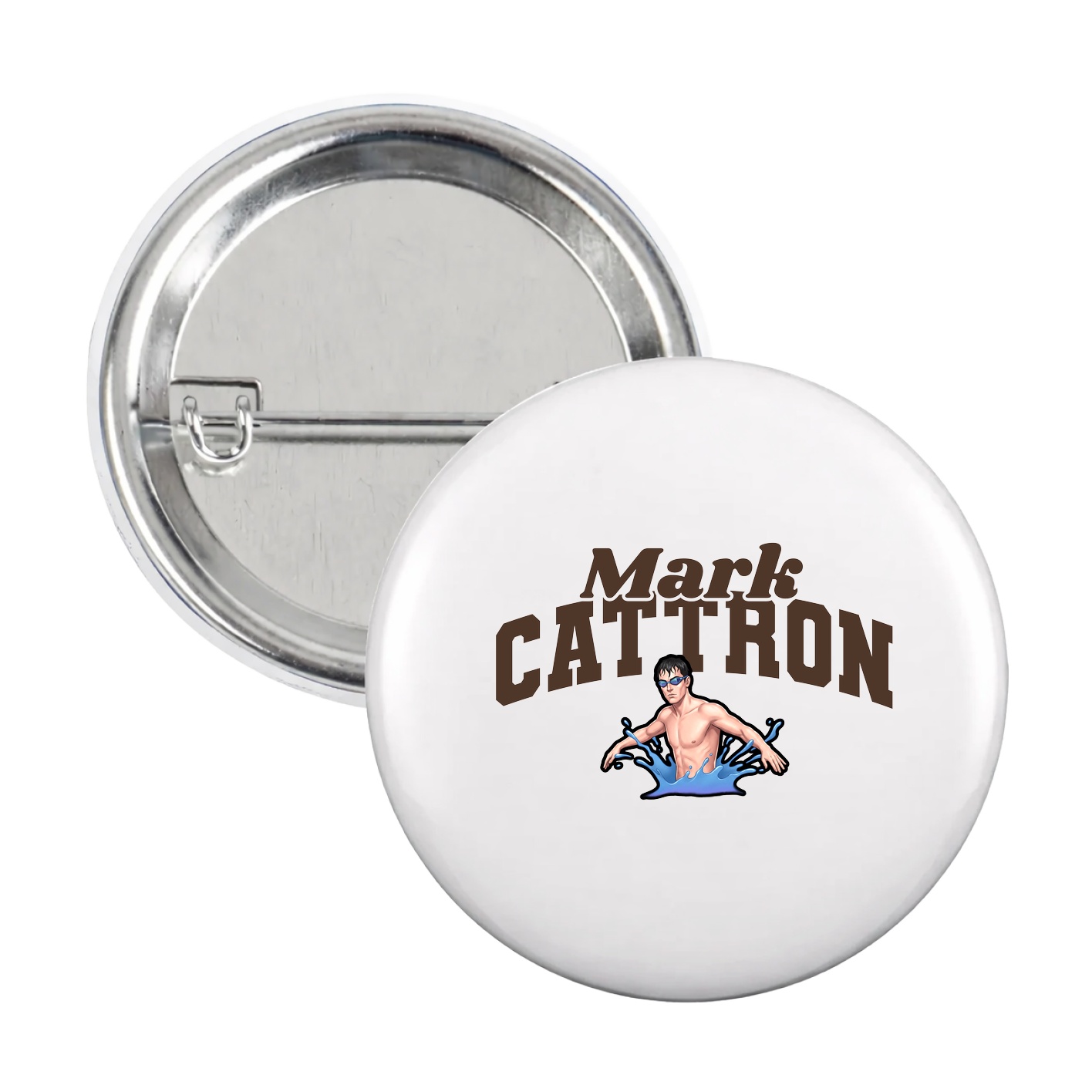 Game Day Button — Signature Arch in White