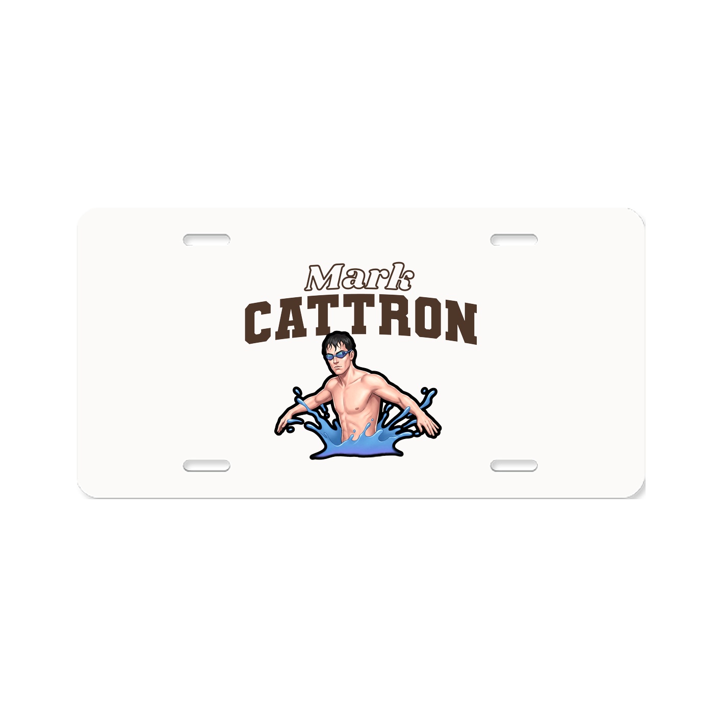 License Plate — Name Arch in Classic