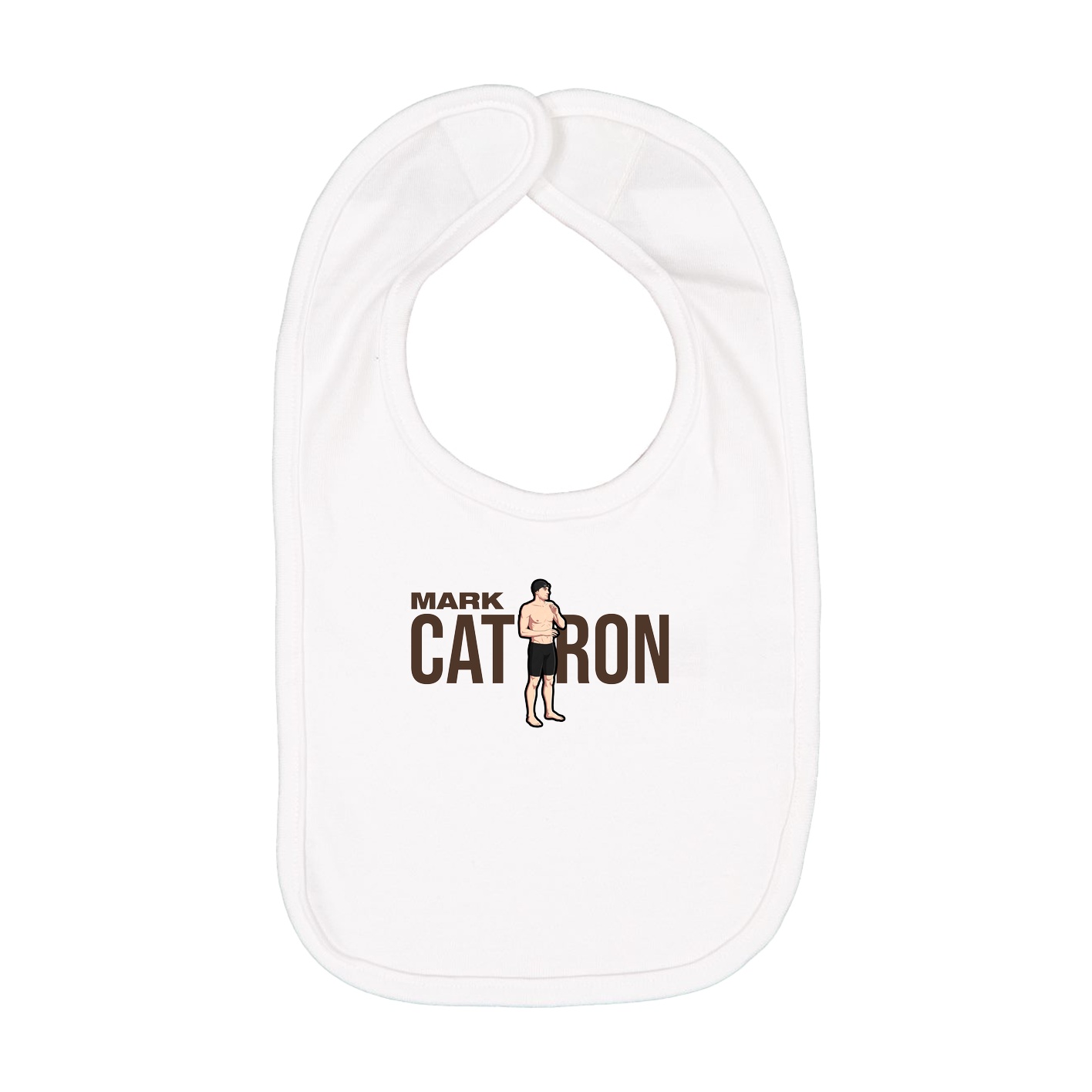 Infant Bib — Player Name in White