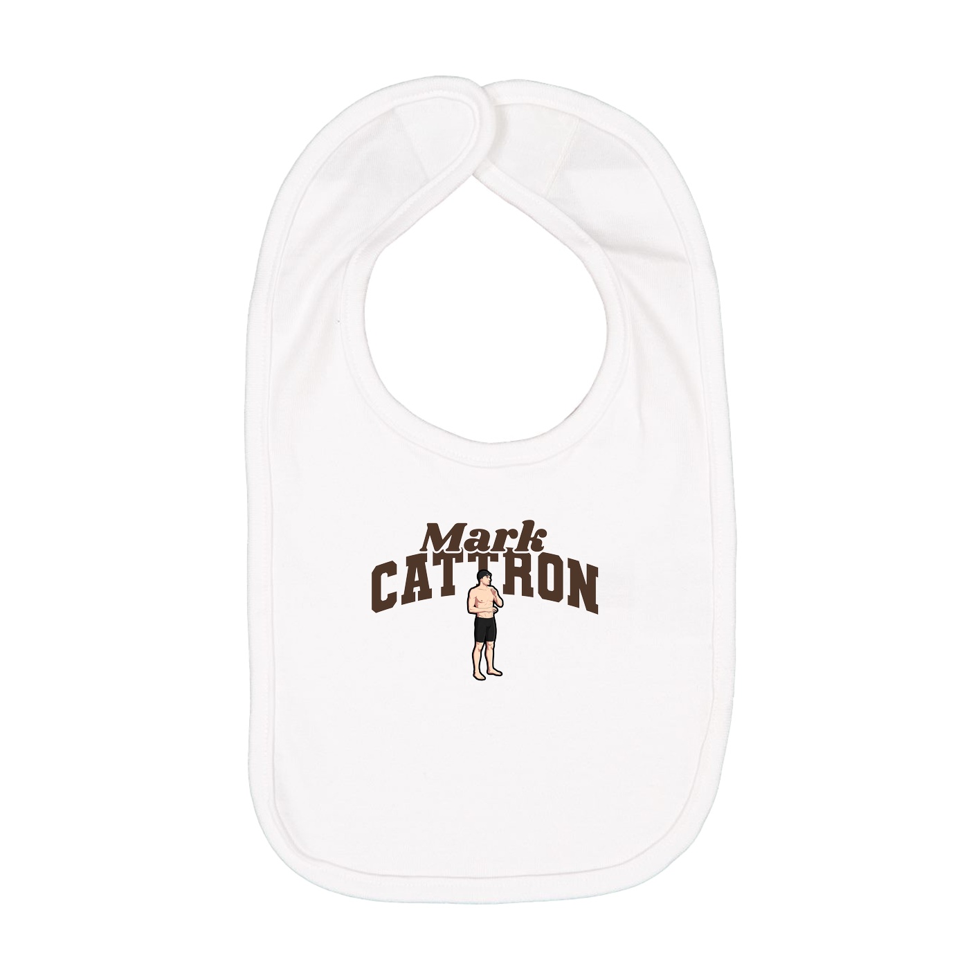 Infant Bib — Signature Arch in White