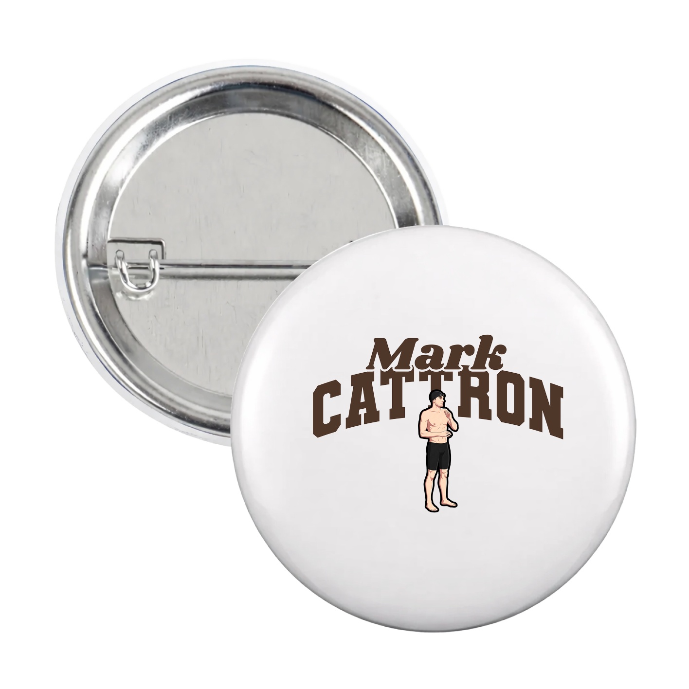Game Day Button — Signature Arch in White