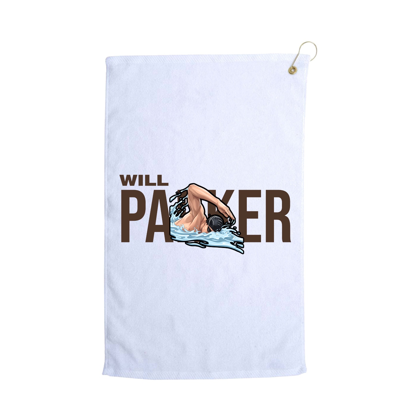 Golf Towel — Player Name in White