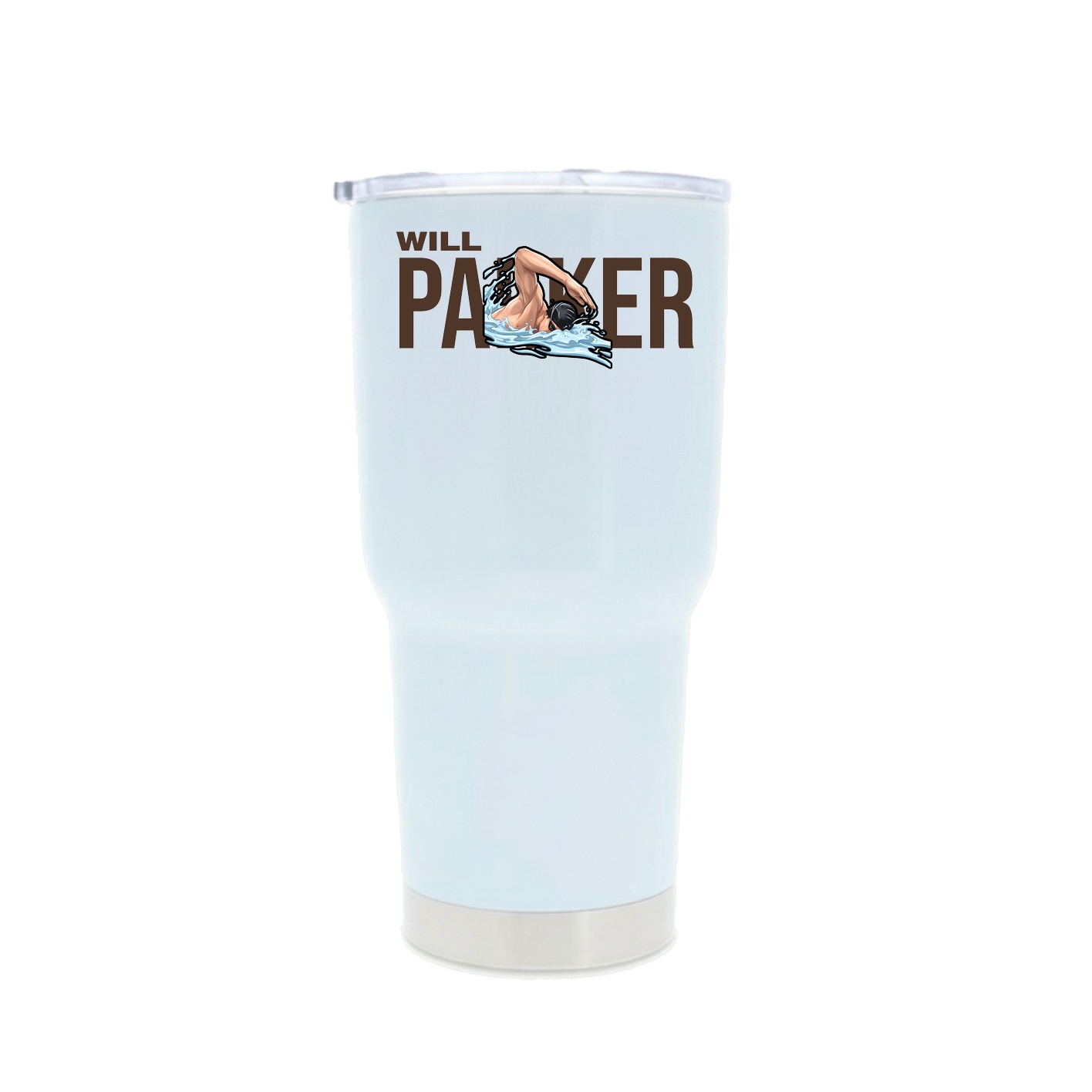 30oz Stainless Steel Tumbler — Player Name in White
