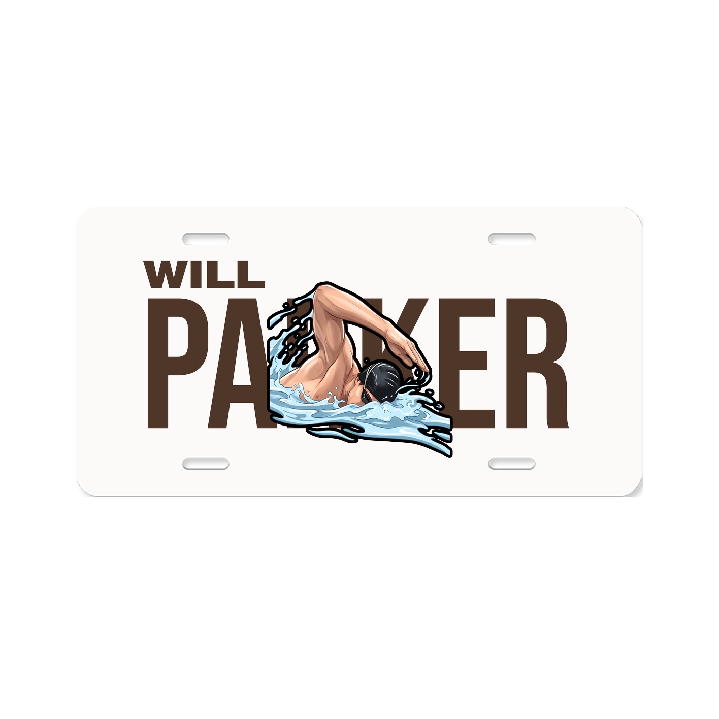 License Plate — Player Name in Classic