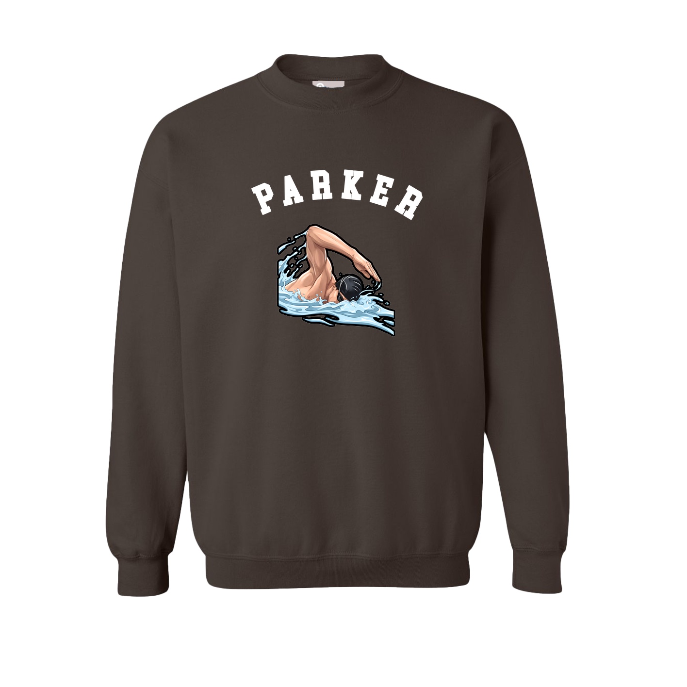 Fleece Crew — Shirsey Arch in Brown