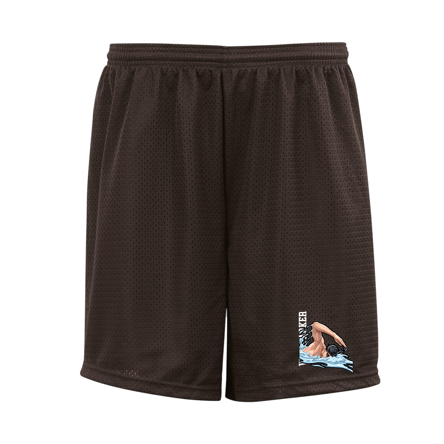 Shorts — Name Vertical in Brown