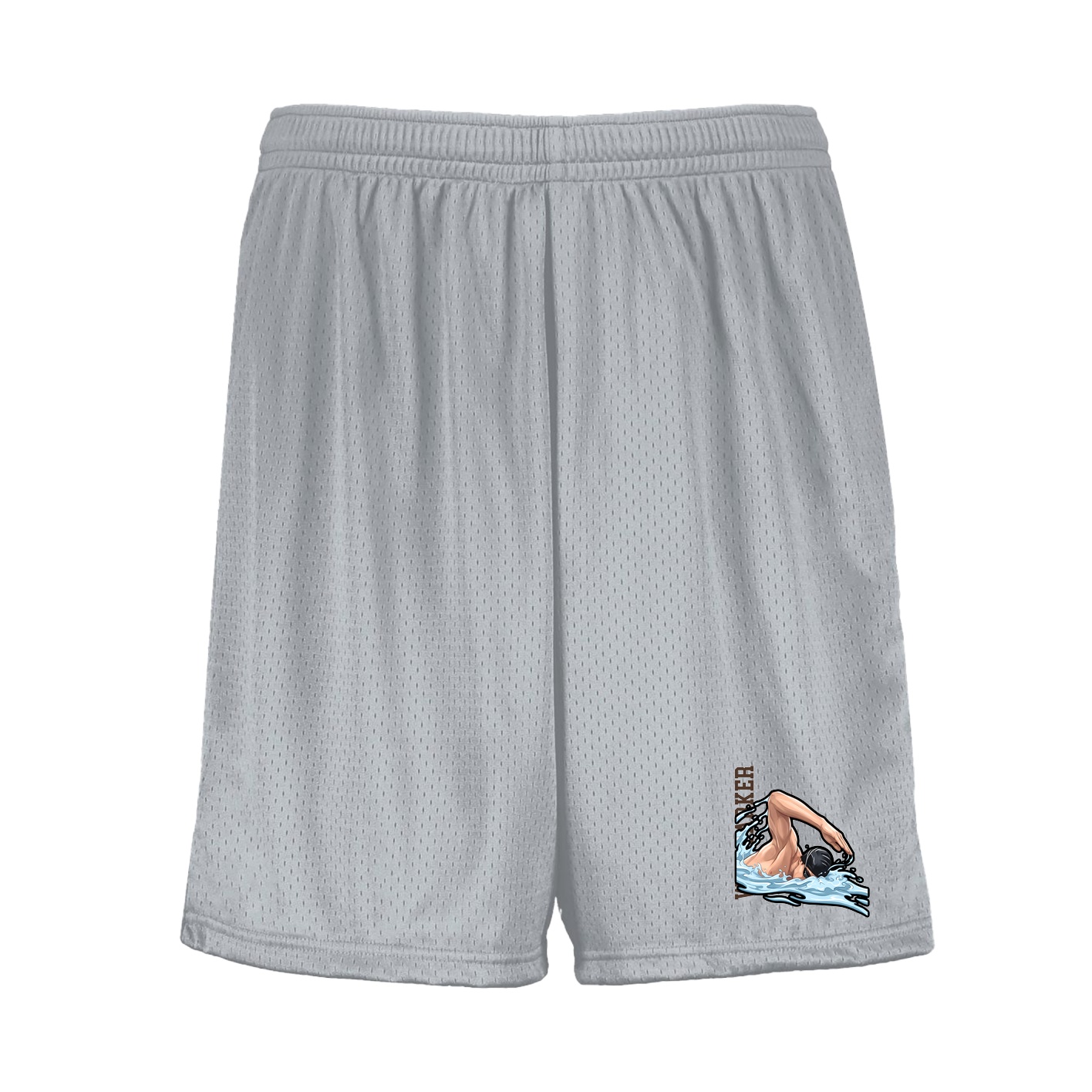 Shorts — Name Vertical in Silver