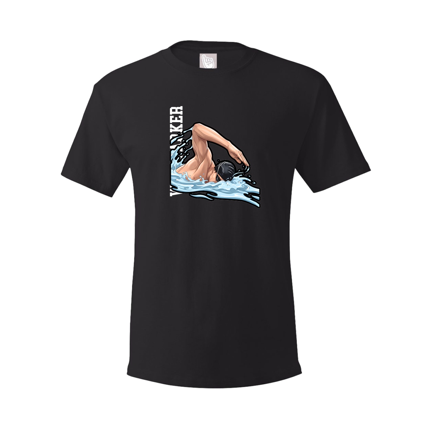 Youth Tee — Name Vertical in Black