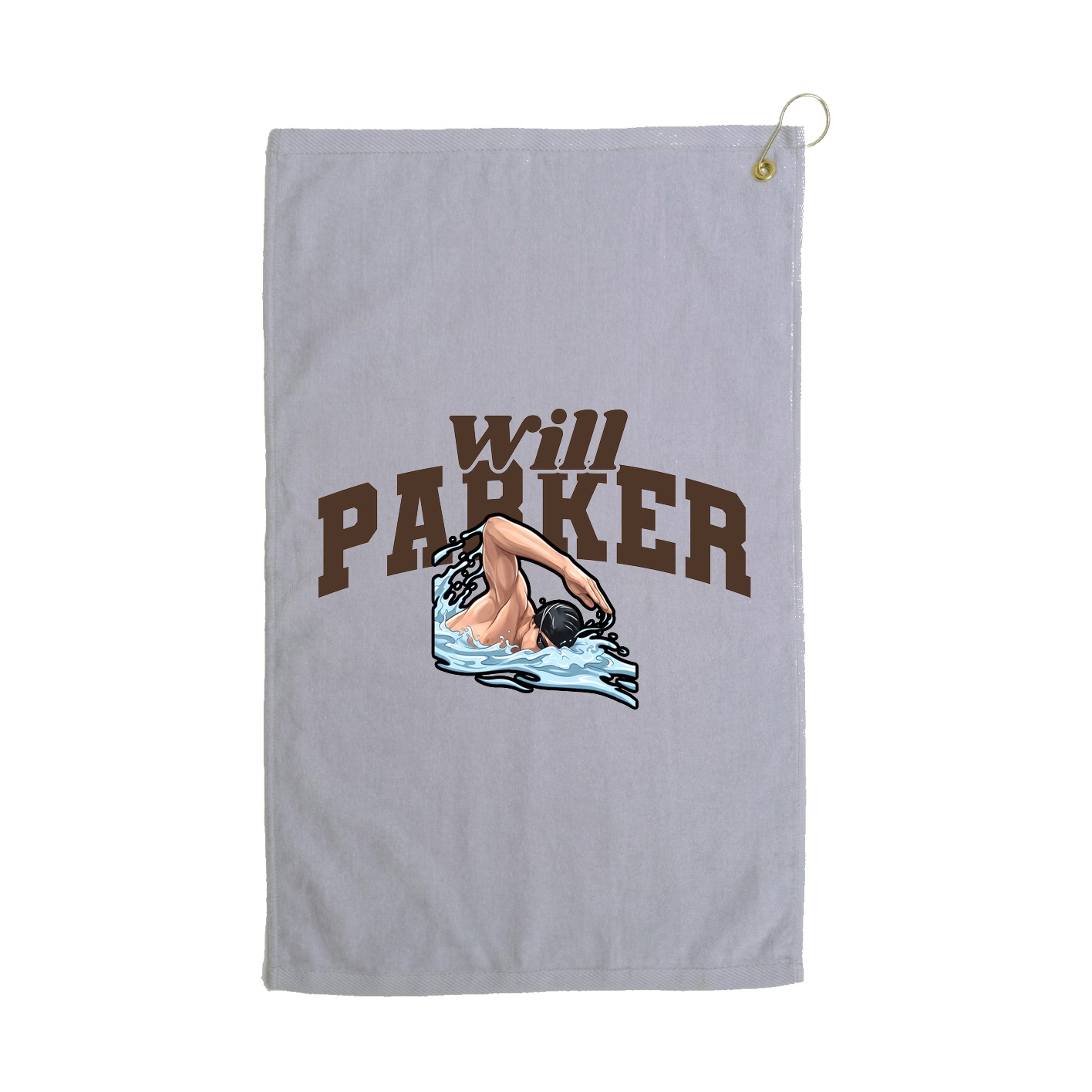 Golf Towel — Signature Arch in Grey