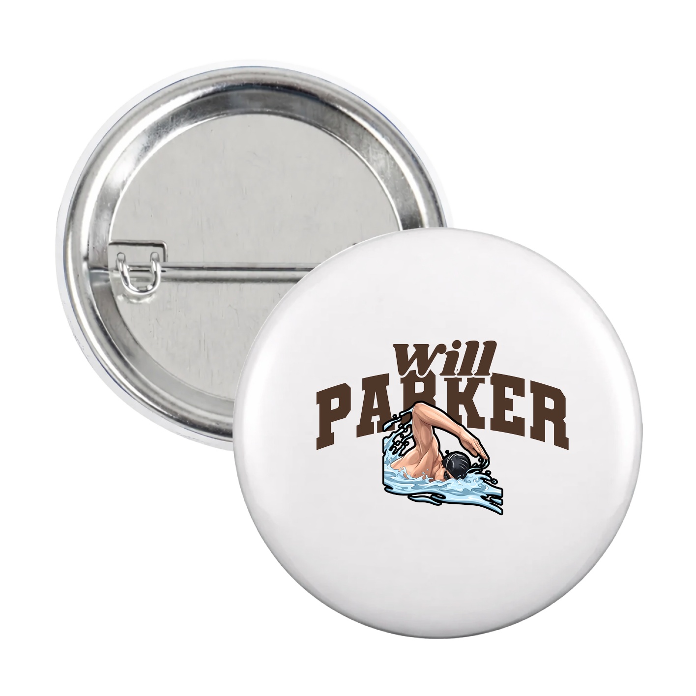 Game Day Button — Signature Arch in White