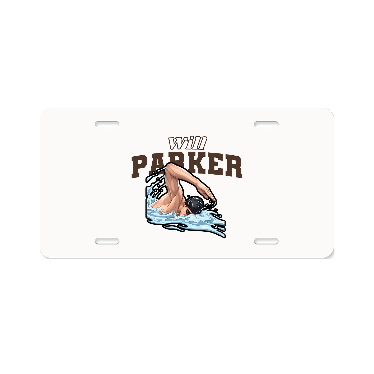 License Plate — Name Arch in Classic