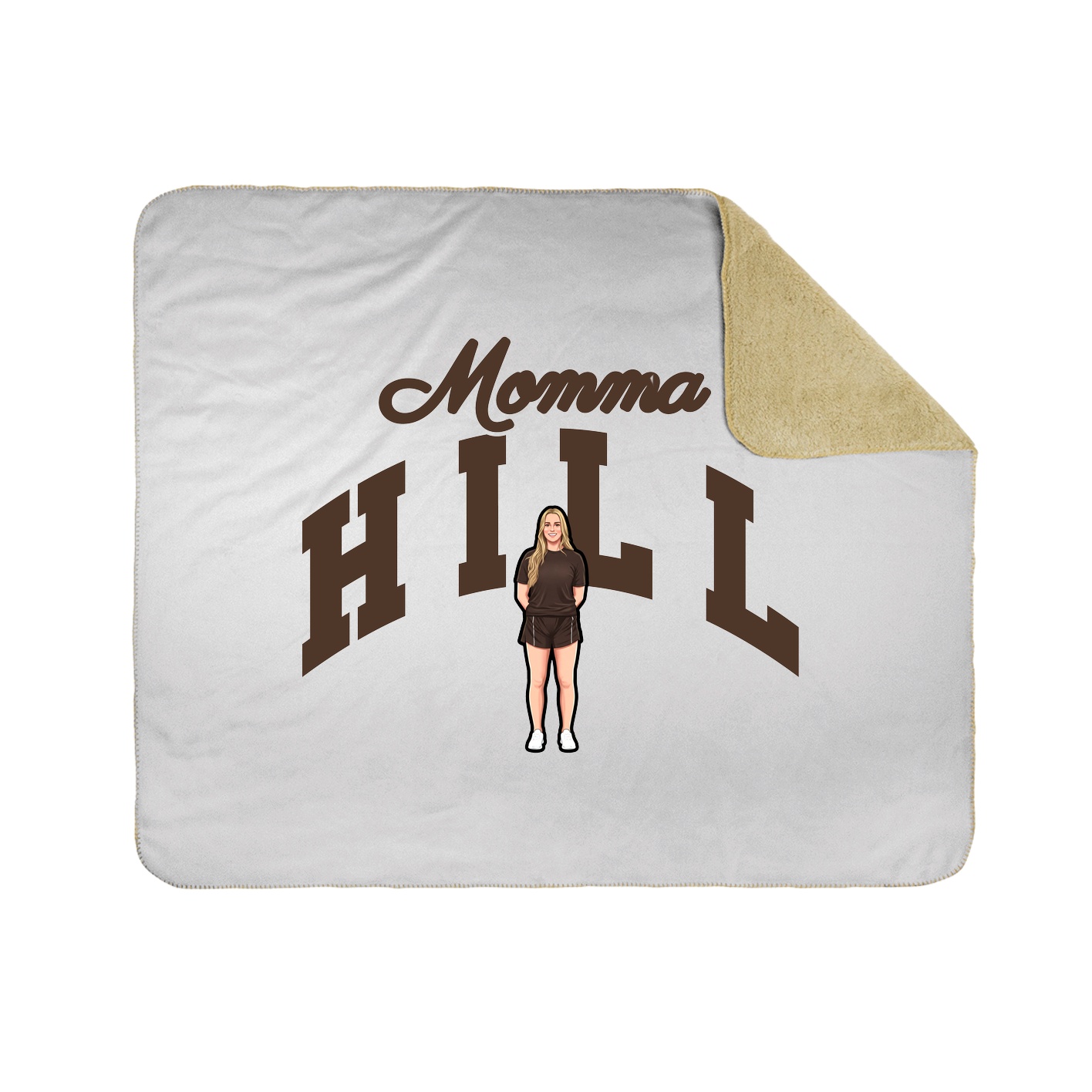 Throw Blanket — Mothers Day Arch in White