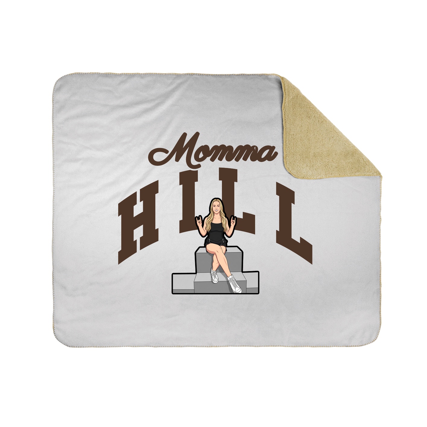 Throw Blanket — Mothers Day Arch in White
