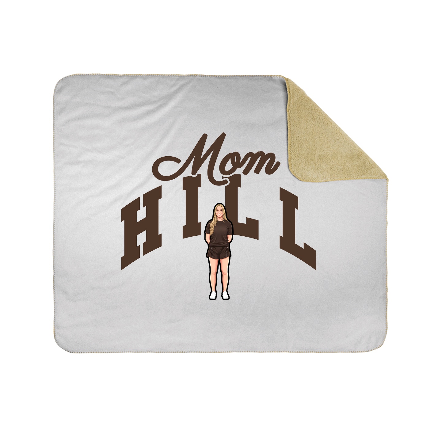 Throw Blanket — Mothers Day Arch in White