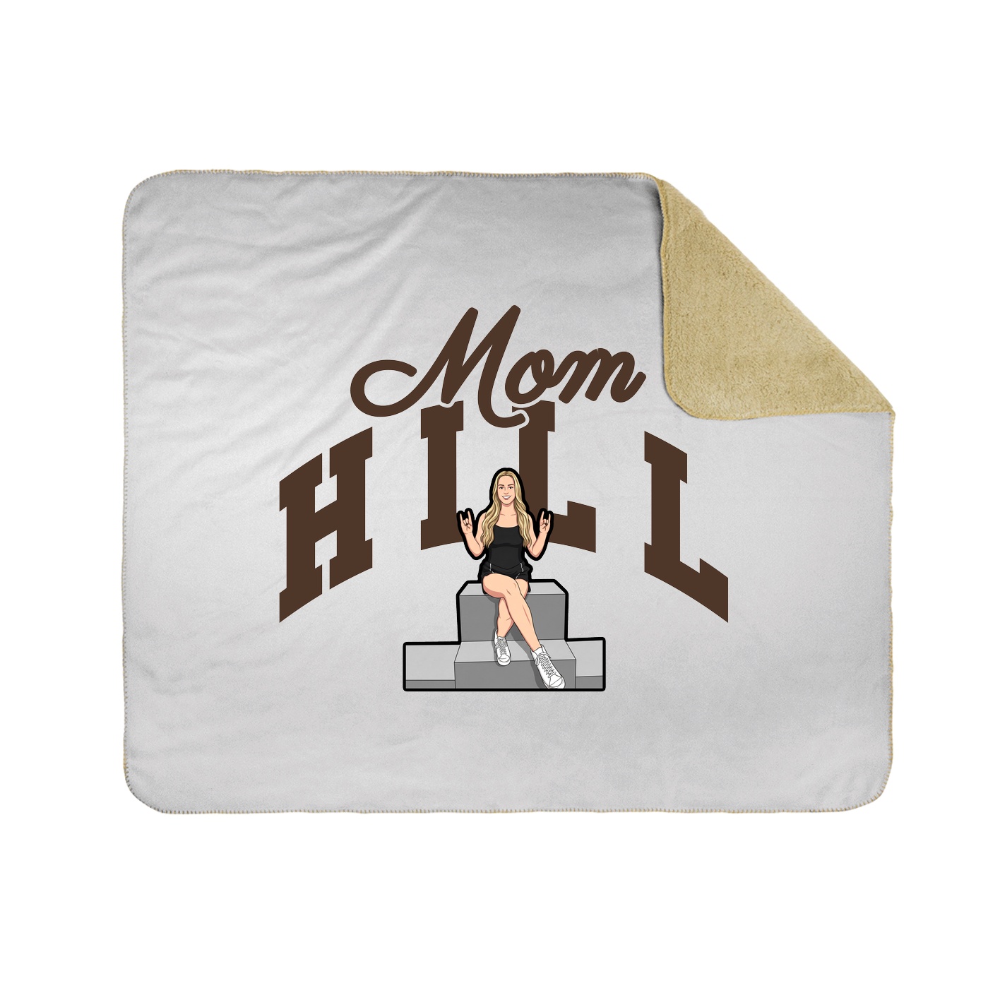 Throw Blanket — Mothers Day Arch in White