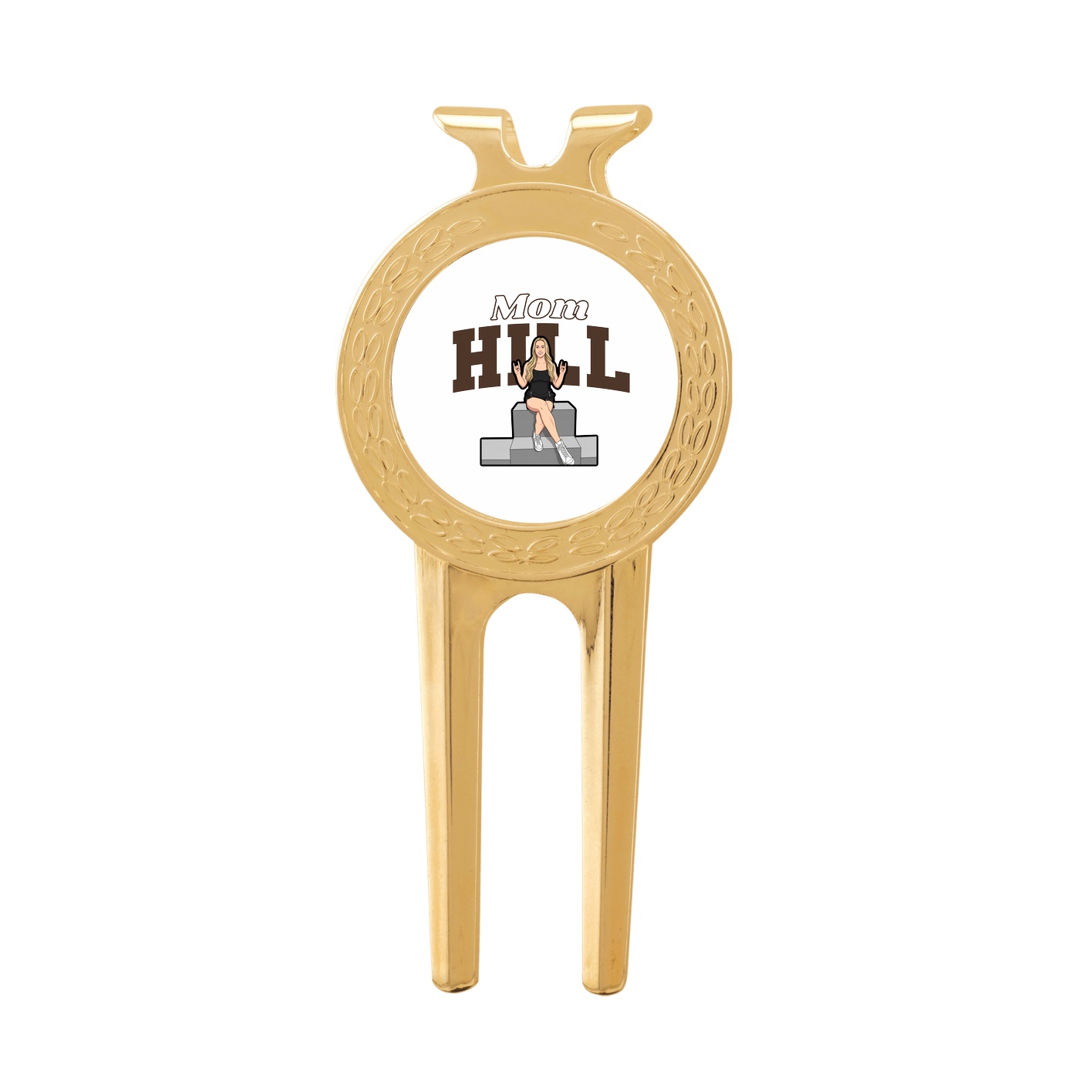 Divot Tool with Ball Marker — Mothers Day Block in Classic