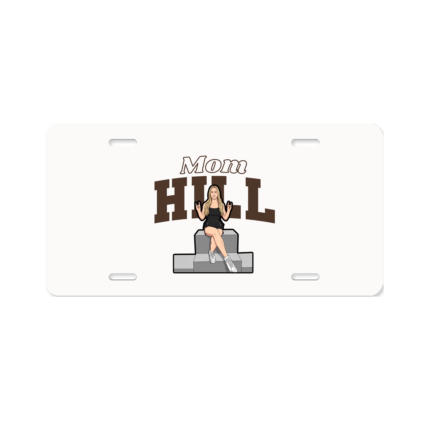 License Plate — Mothers Day Block in Classic
