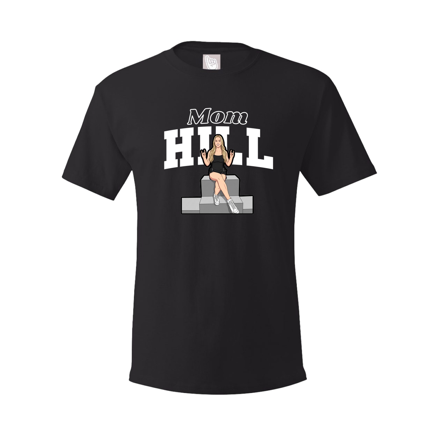 Youth Tee — Mothers Day Block in Black