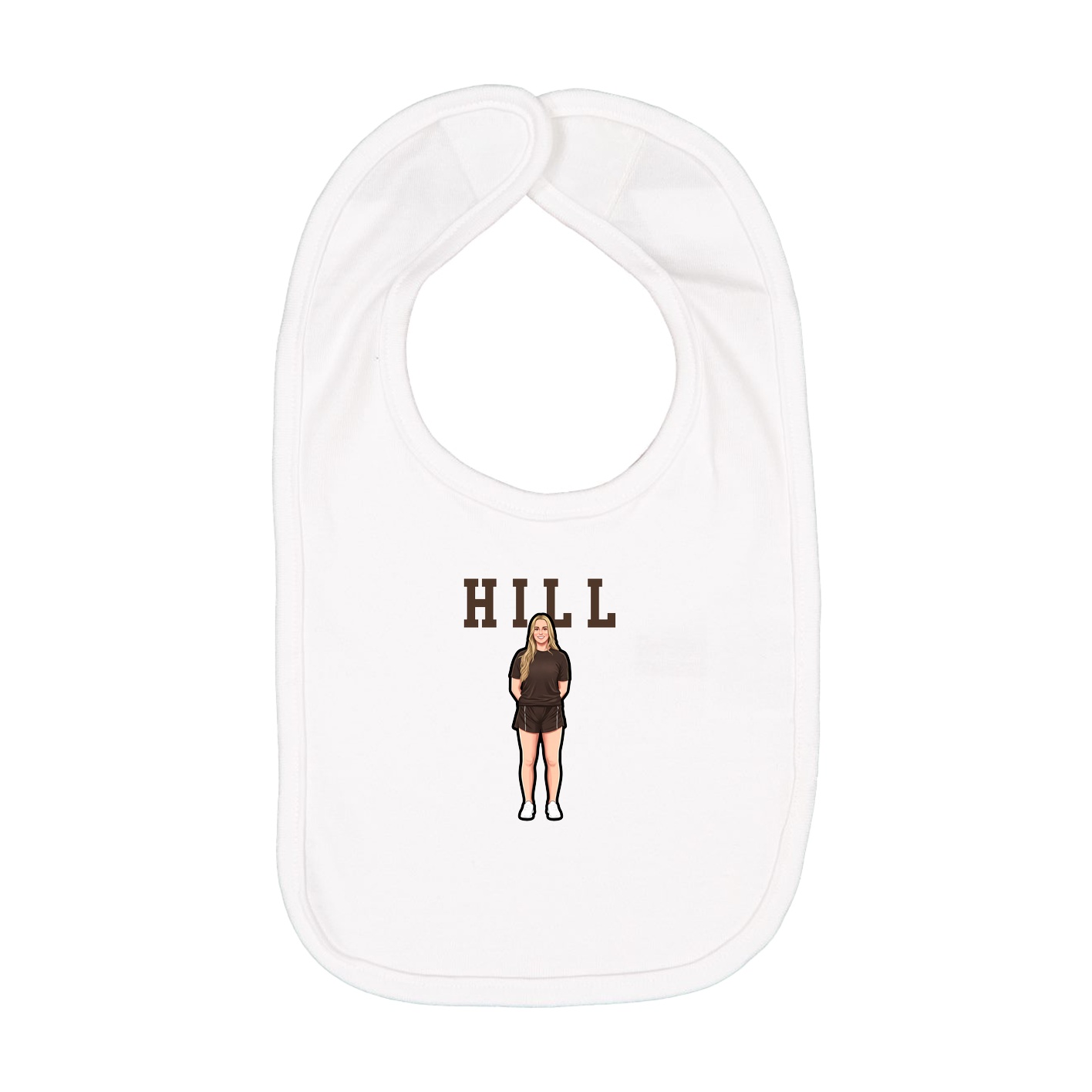 Infant Bib — Shirsey in White