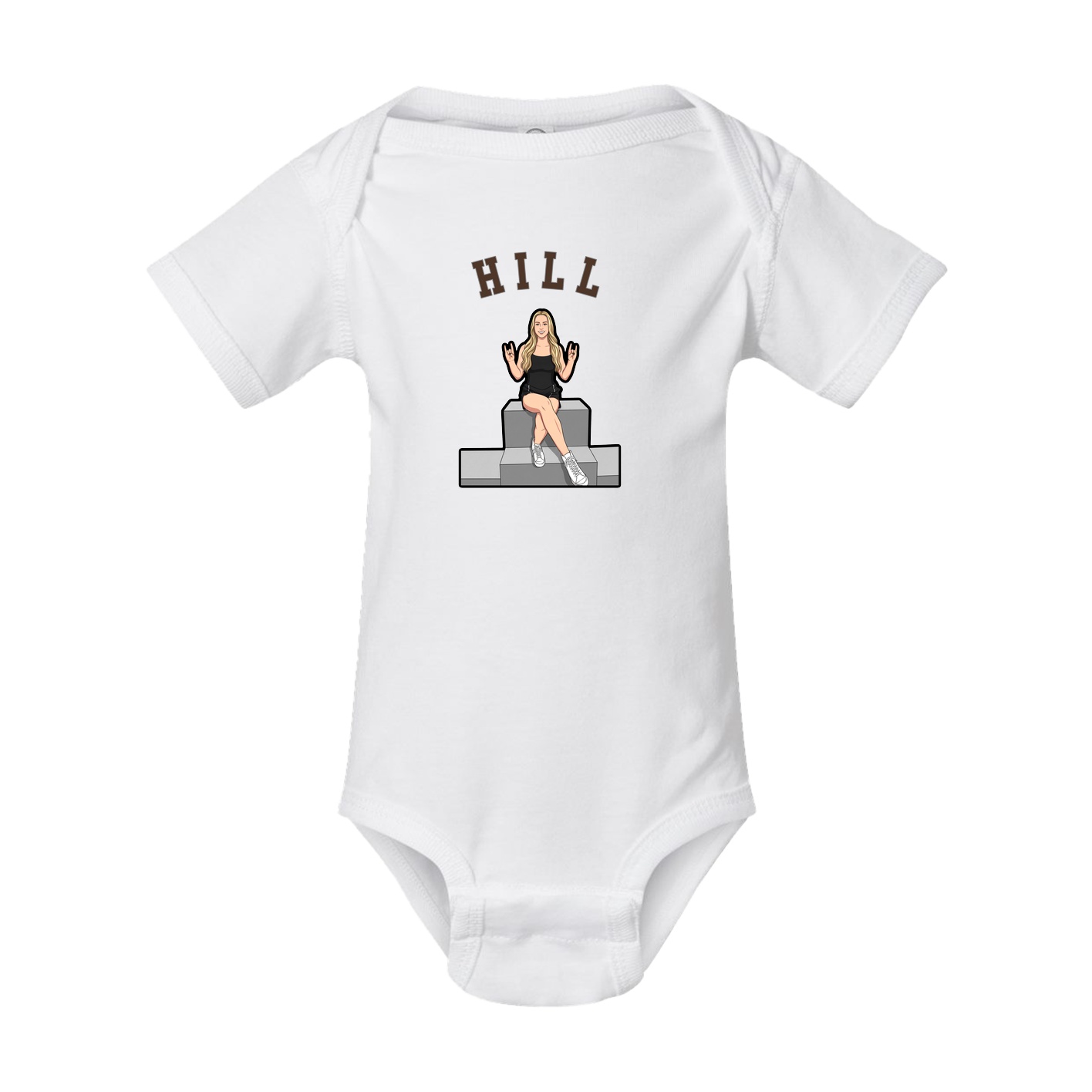 Baby Onesie — Shirsey Arch in White