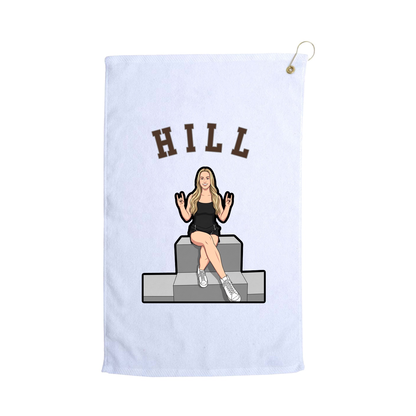Golf Towel — Shirsey Arch in White