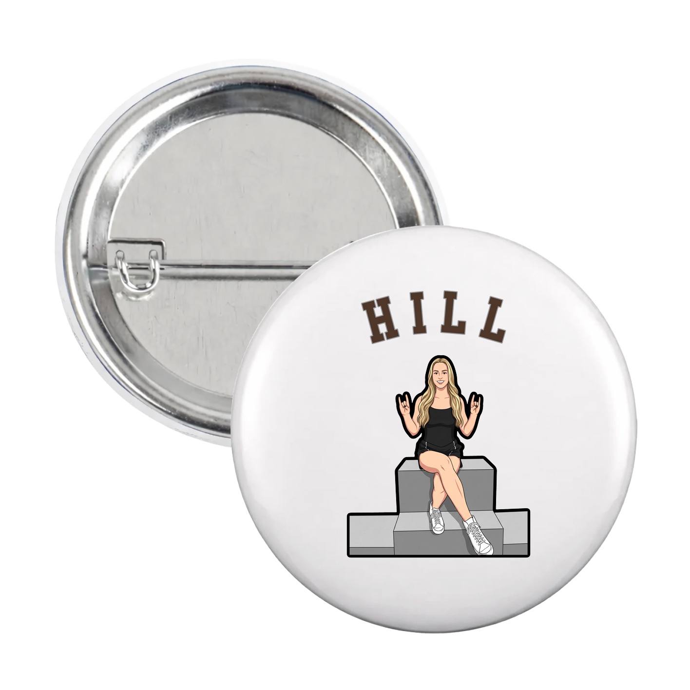 Game Day Button — Shirsey Arch in White
