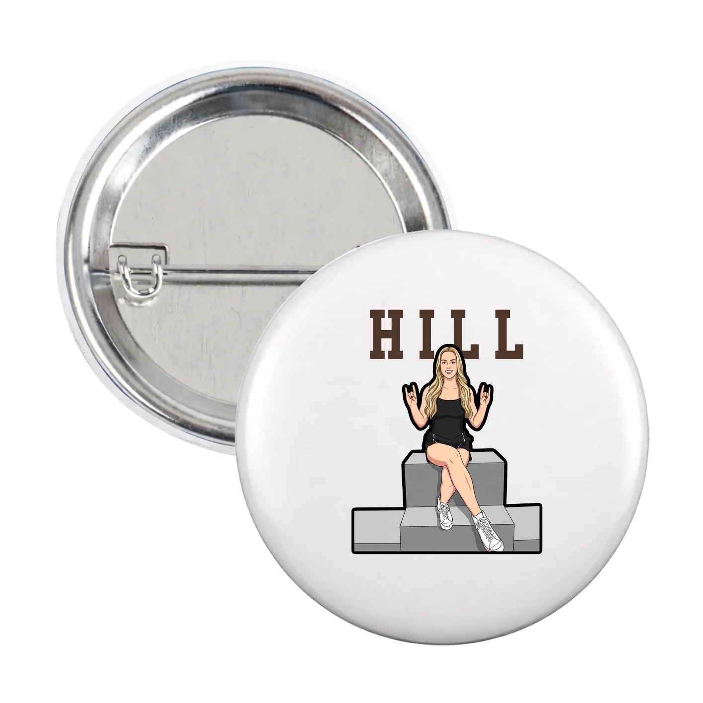 Game Day Button — Shirsey in White