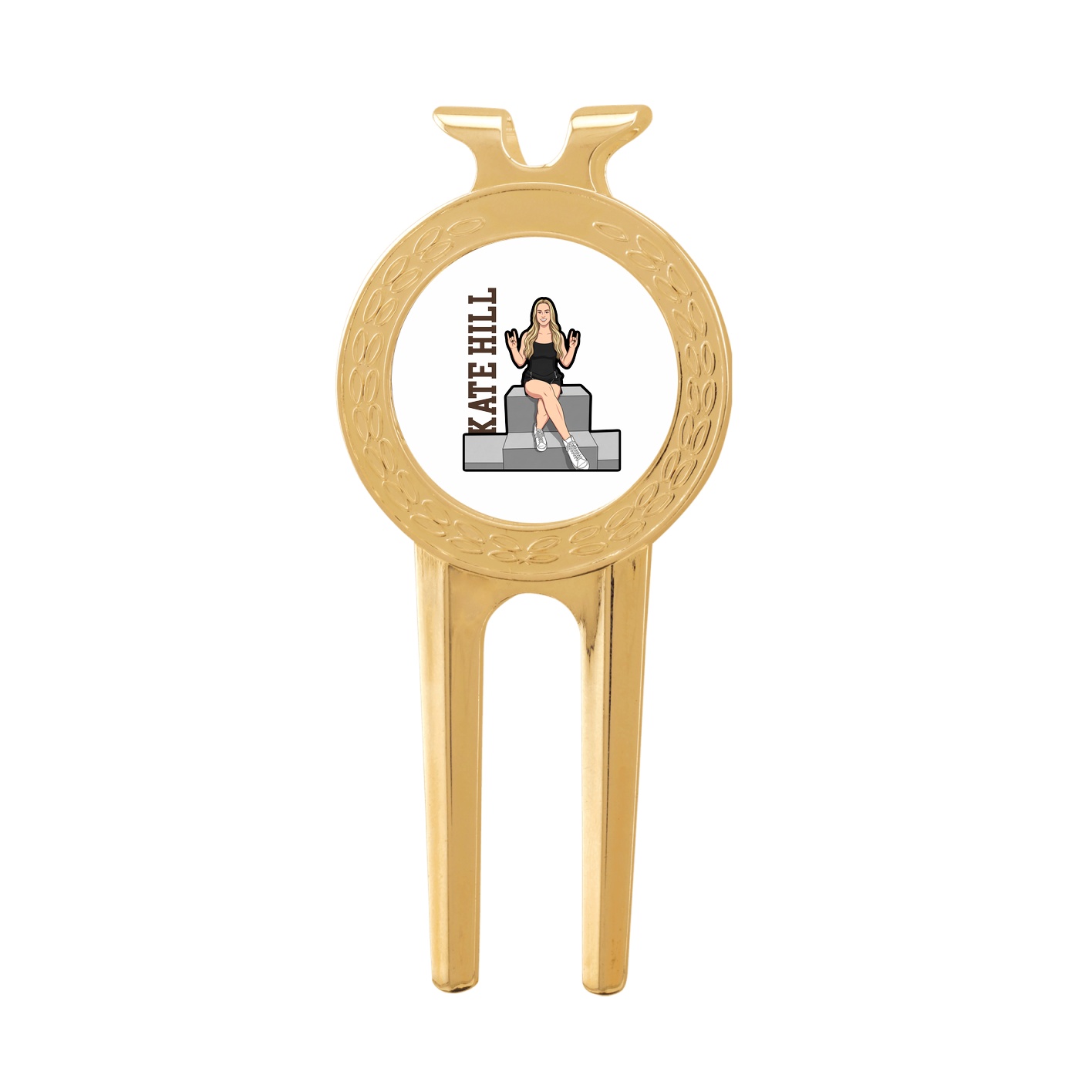 Divot Tool with Ball Marker — Name Vertical in Classic