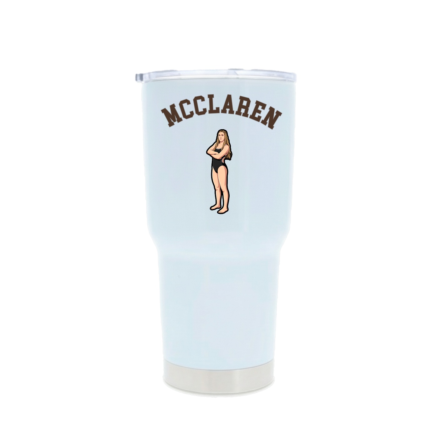 30oz Stainless Steel Tumbler — Shirsey Arch in White