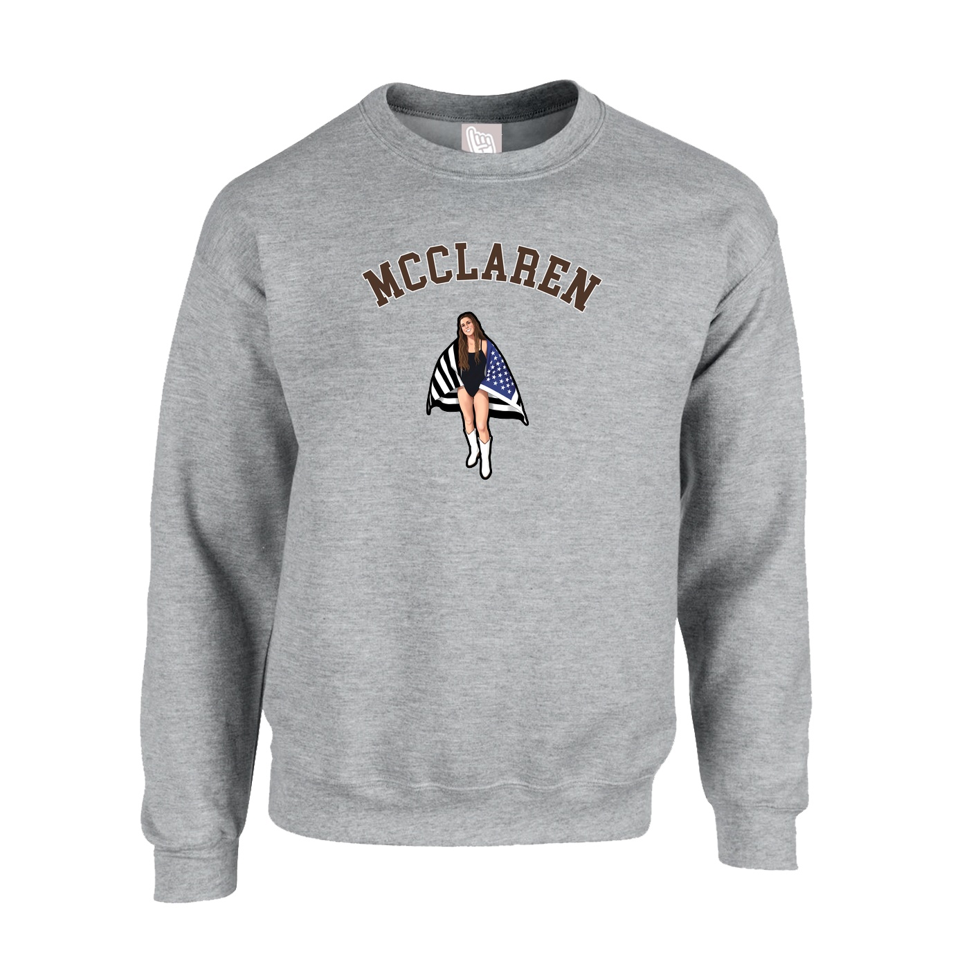 Fleece Crew — Shirsey Arch in Grey