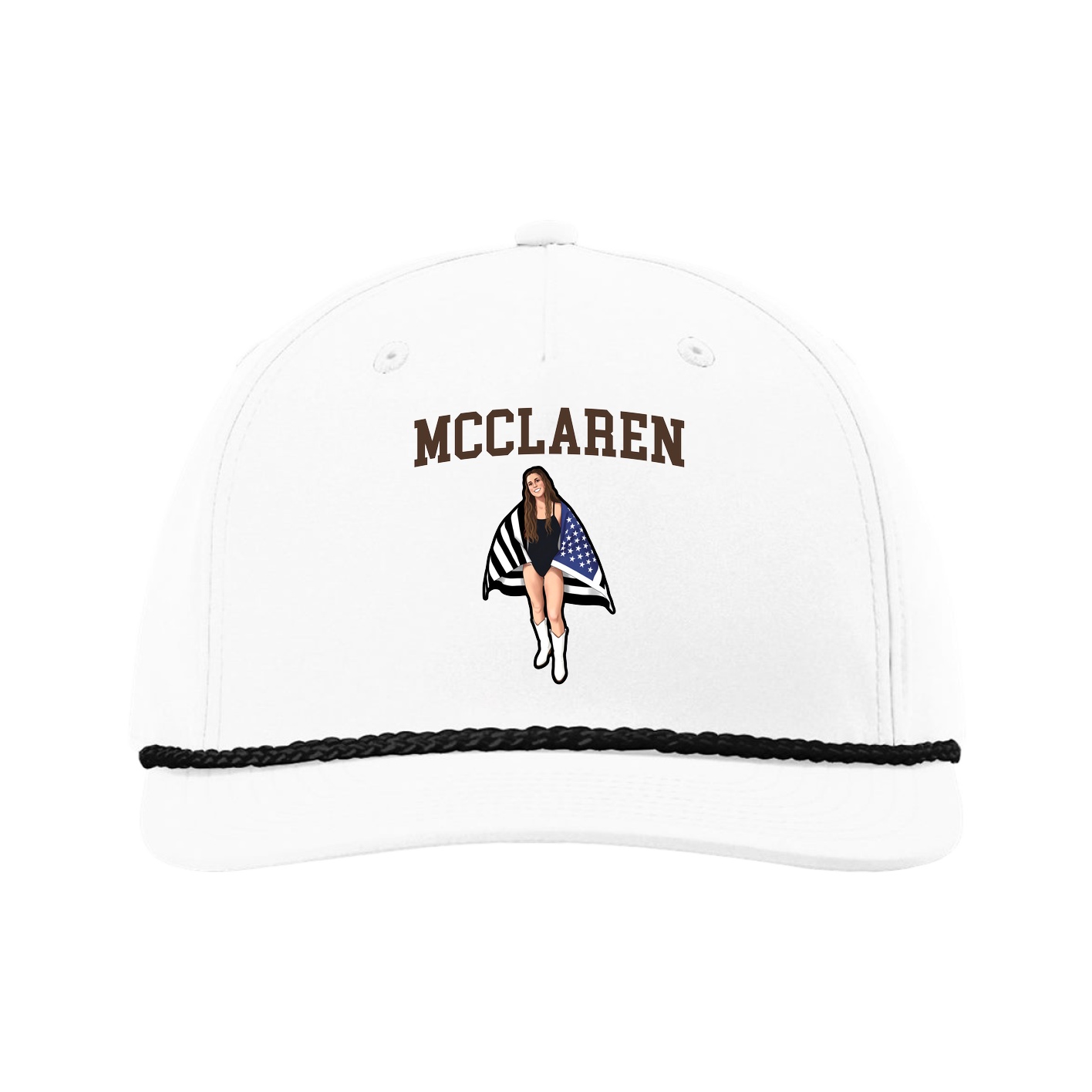 Five-Panel Classic Rope Cap — Shirsey in White