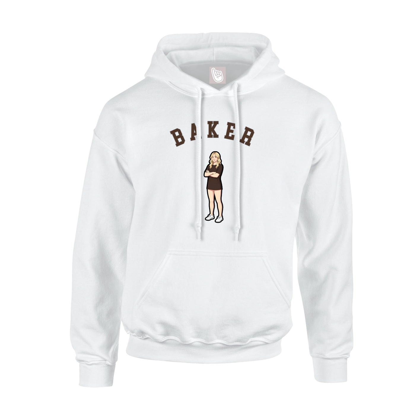 Hoodie — Shirsey Arch in White